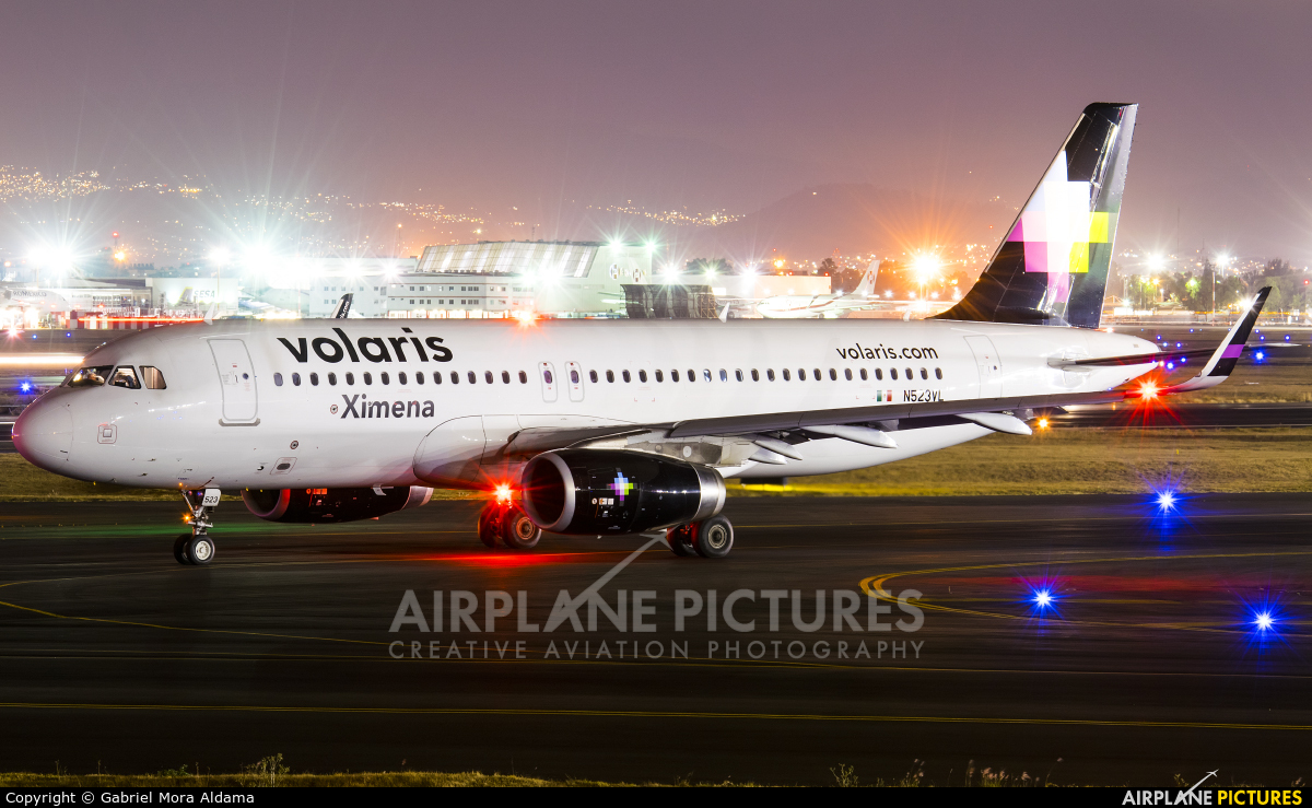 Volaris N523VL aircraft at Mexico City - Licenciado Benito Juarez Intl
