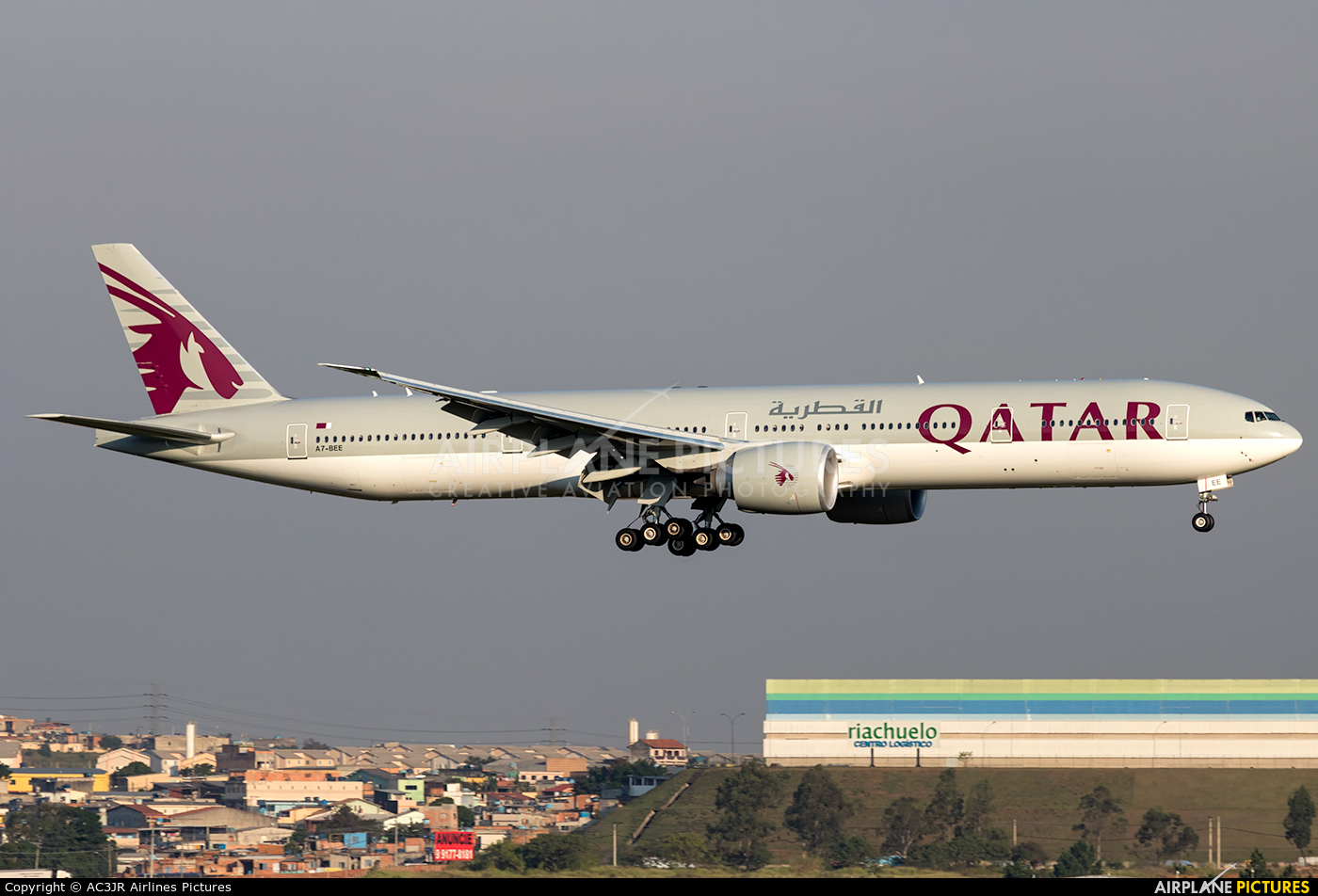 Qatar Airways A7-BEE aircraft at São Paulo - Guarulhos