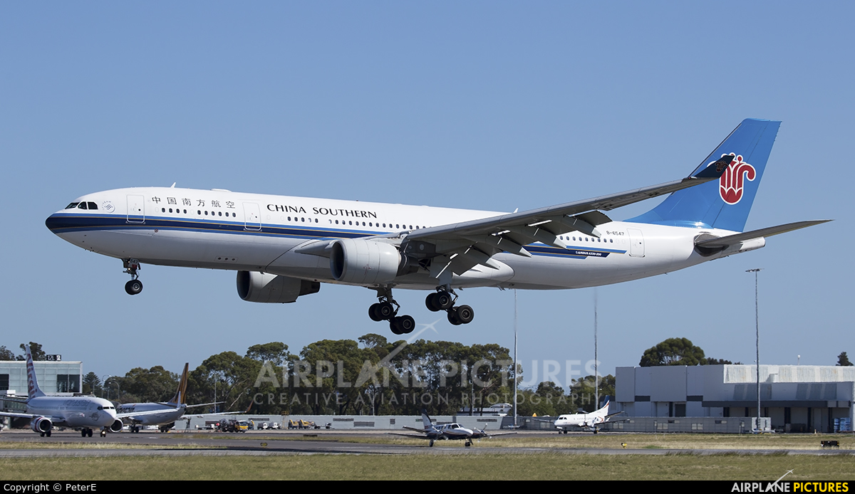 China Southern Airlines B-6547 aircraft at Adelaide Intl, SA