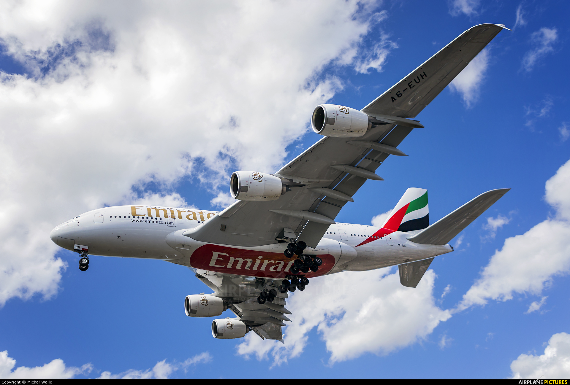 Emirates Airlines A6-EUH aircraft at London - Heathrow