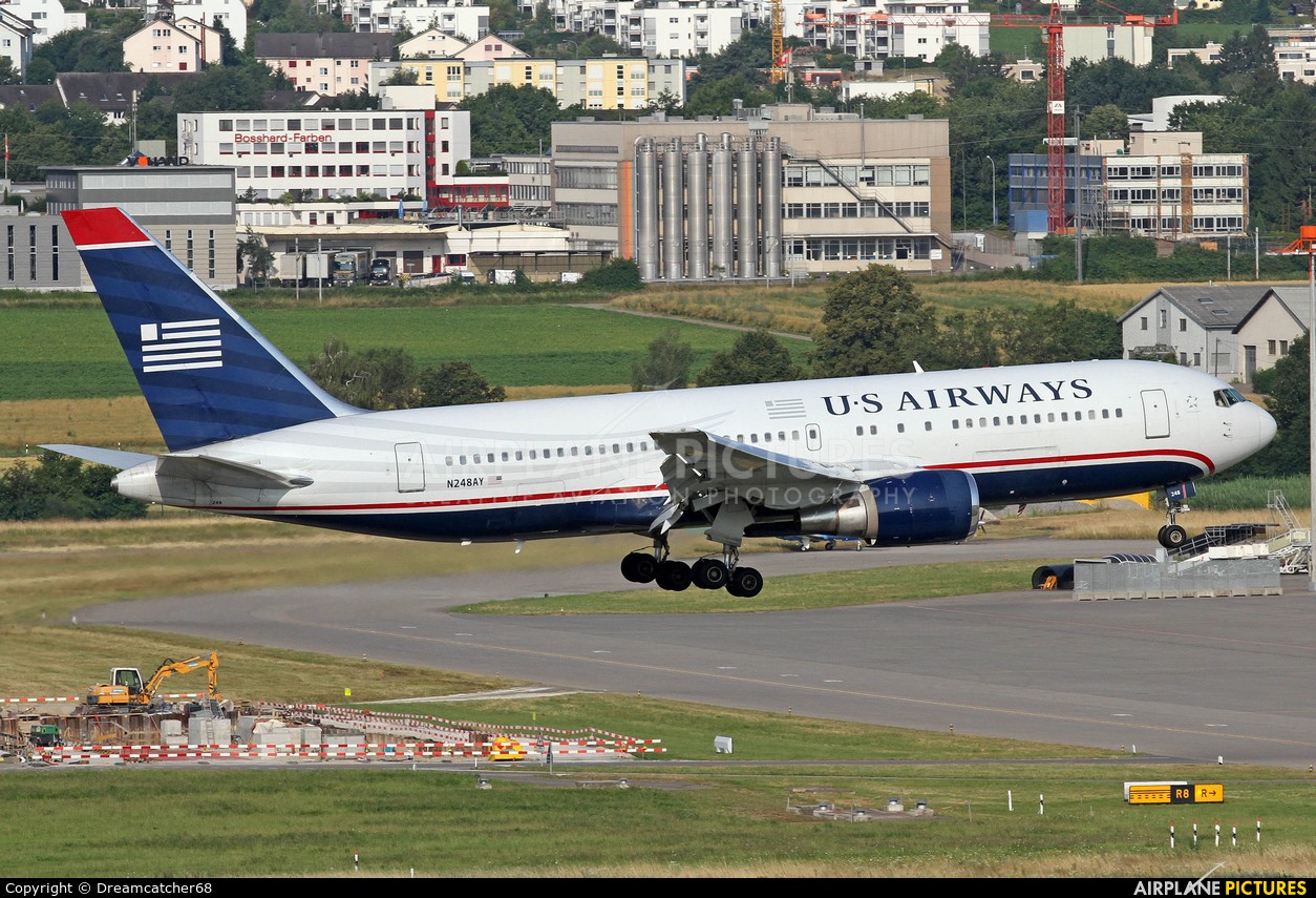US Airways N248AY aircraft at Zurich