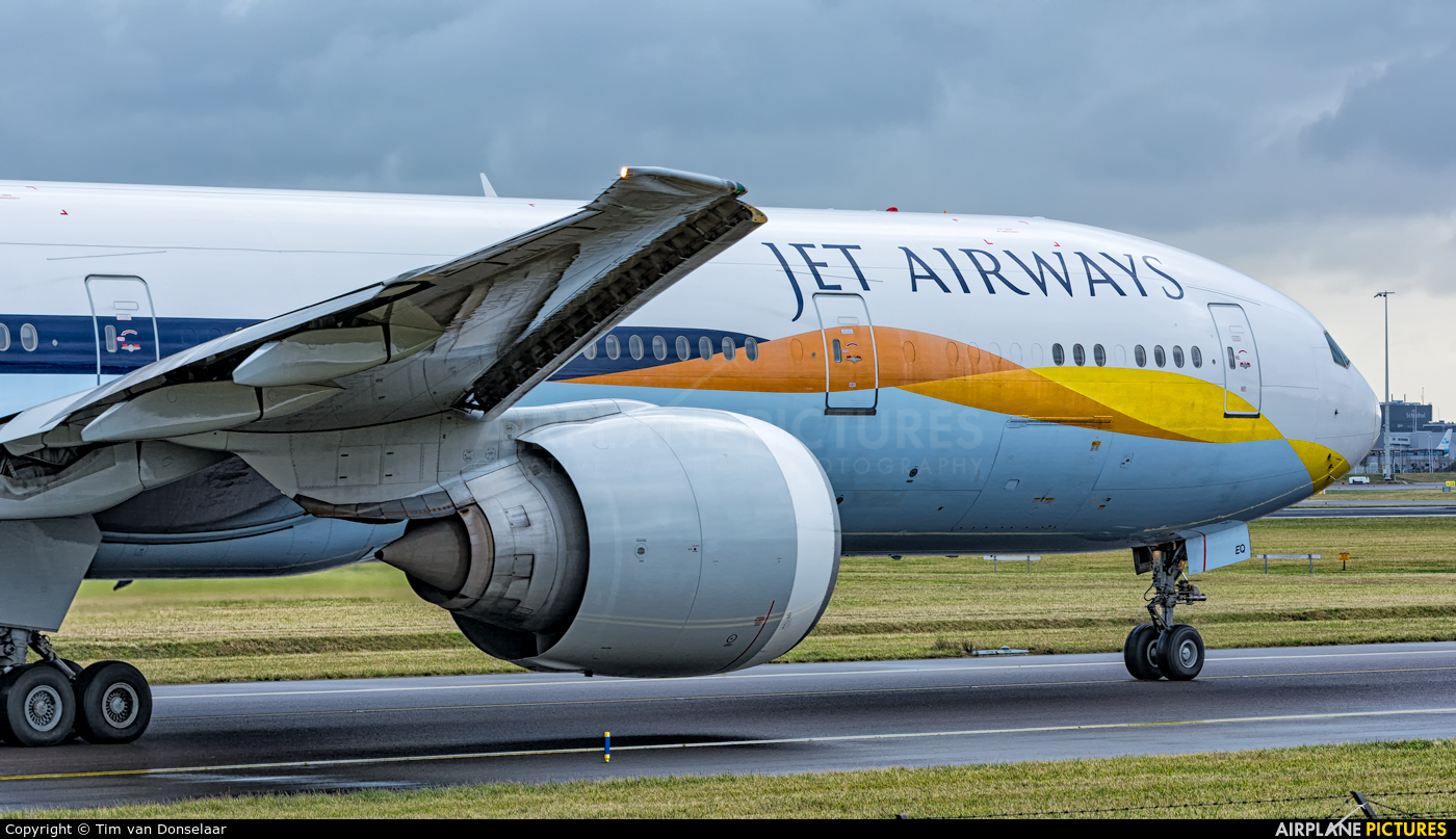 Jet Airways VT-JEQ aircraft at Amsterdam - Schiphol