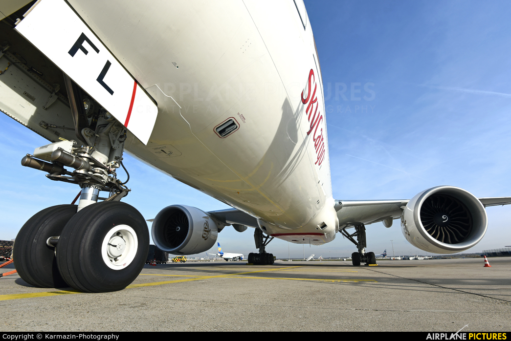 Emirates Sky Cargo A6-EFL aircraft at Frankfurt