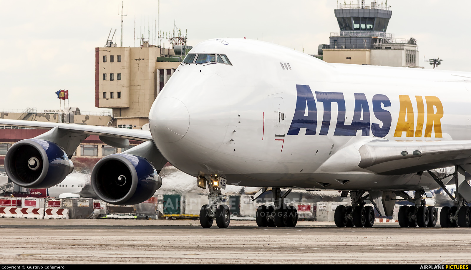 Atlas Air N412MC aircraft at Madrid - Barajas