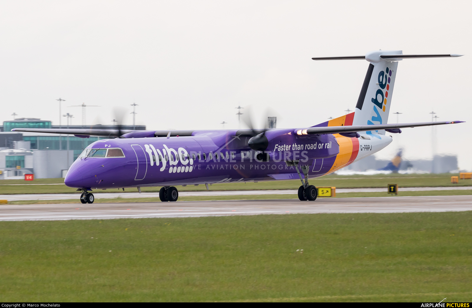 Flybe G-PRPJ aircraft at Manchester