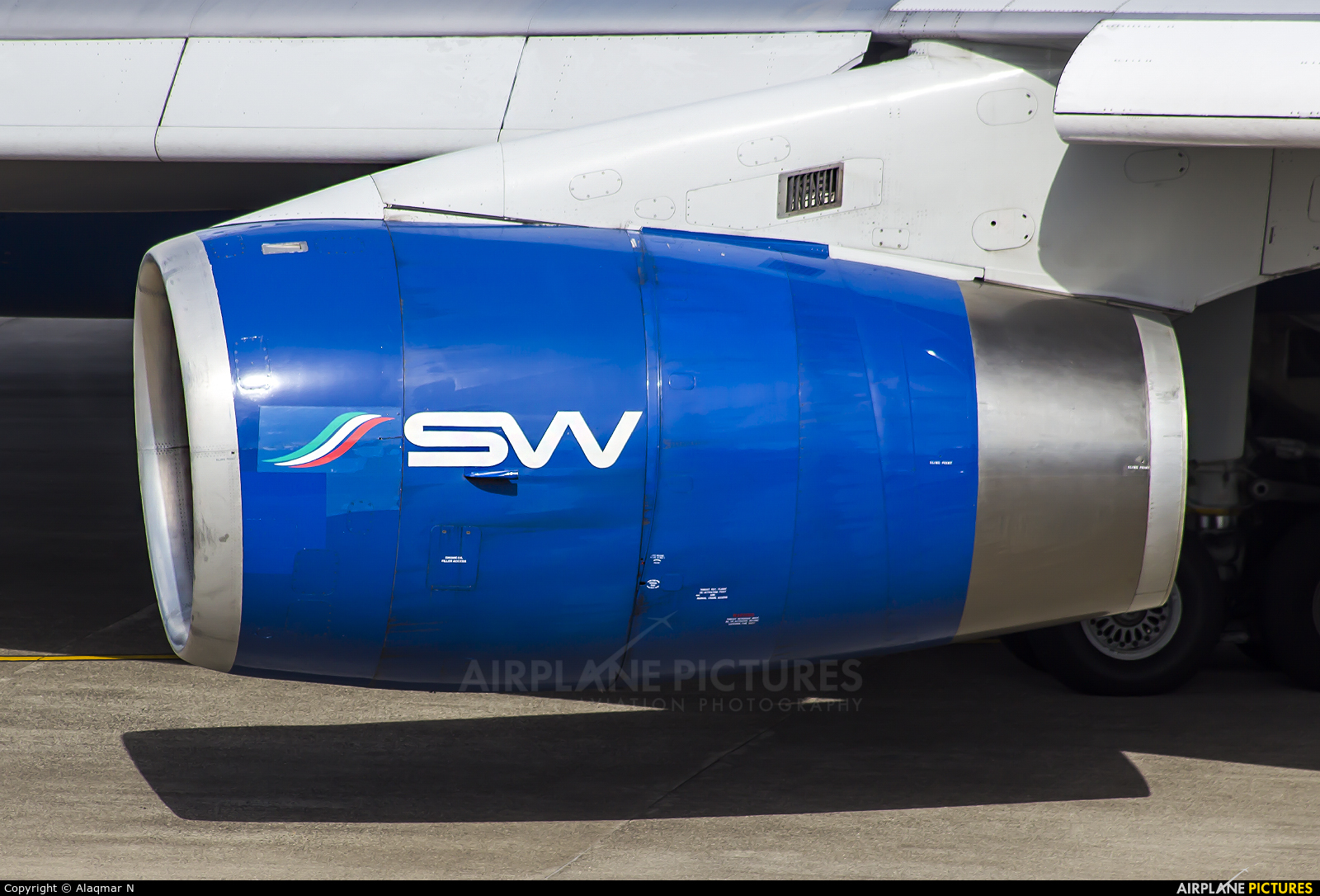 Silk Way Italia I-SWIA aircraft at Mumbai - Chhatrapati Shivaji Intl