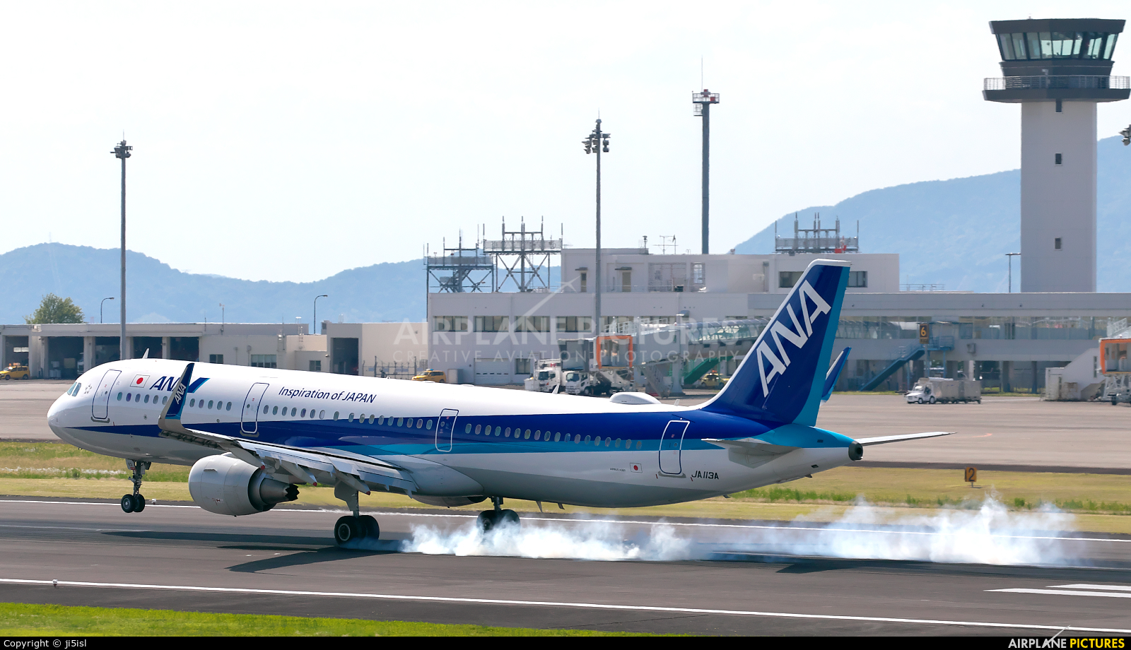 ANA - All Nippon Airways JA113A aircraft at Takamatsu