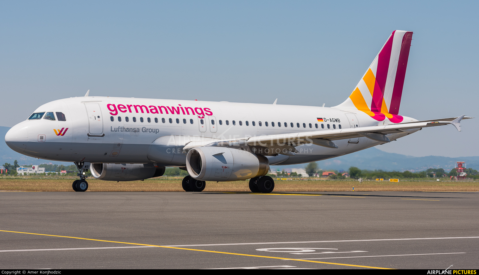 Germanwings D-AGWB aircraft at Zagreb