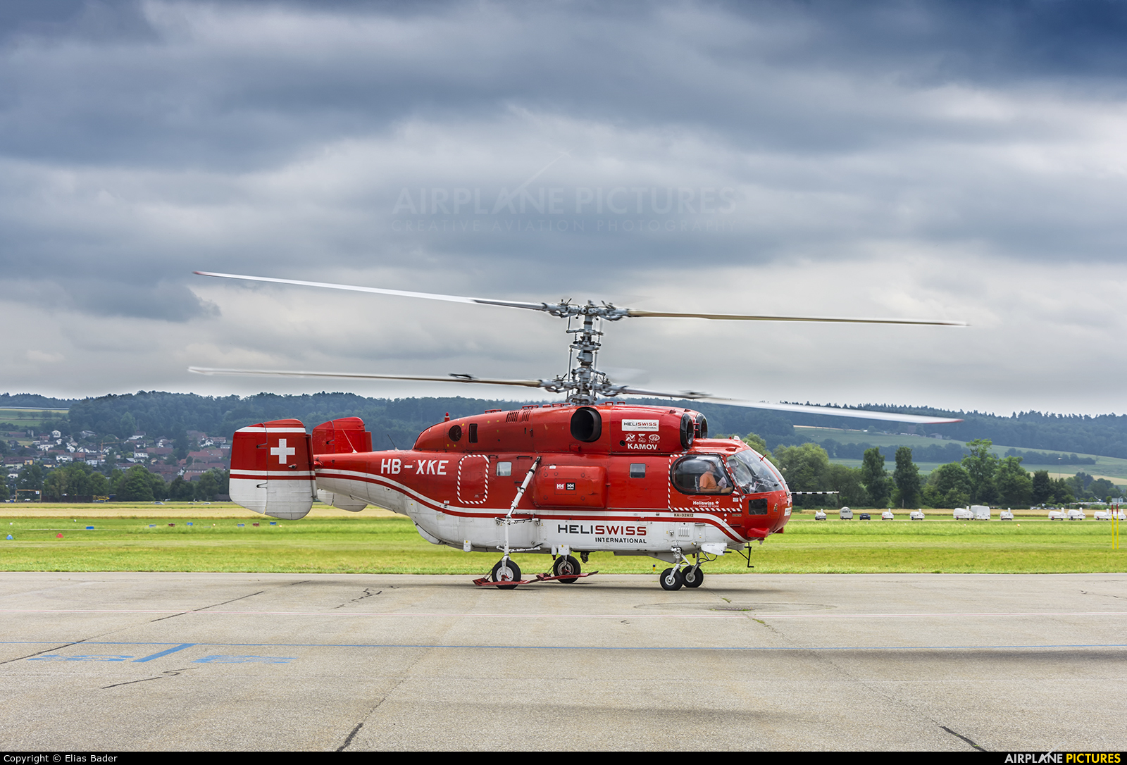 Heliswiss international HB-XKE aircraft at Grenchen