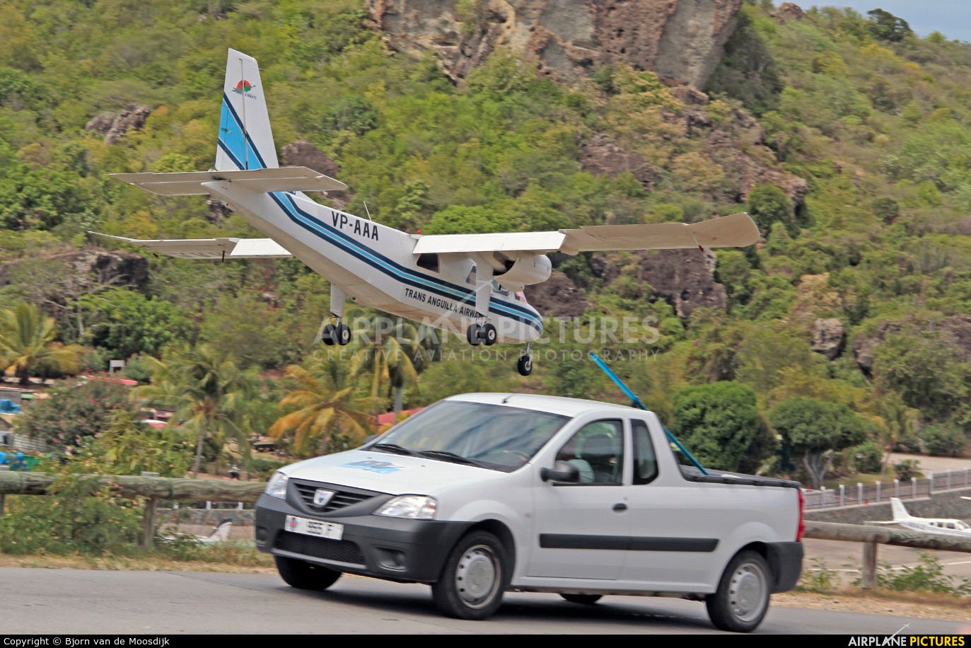 Trans Anguilla Airways VP-AAA aircraft at Saint-Barthélemy - Gustaf III