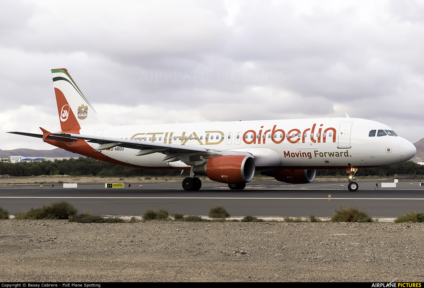 Air Berlin D-ABDU aircraft at Fuerteventura - Puerto del Rosario