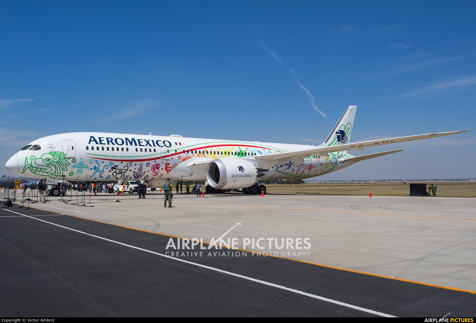 Aeromexico XA-ADL aircraft at Santa Lucia AB