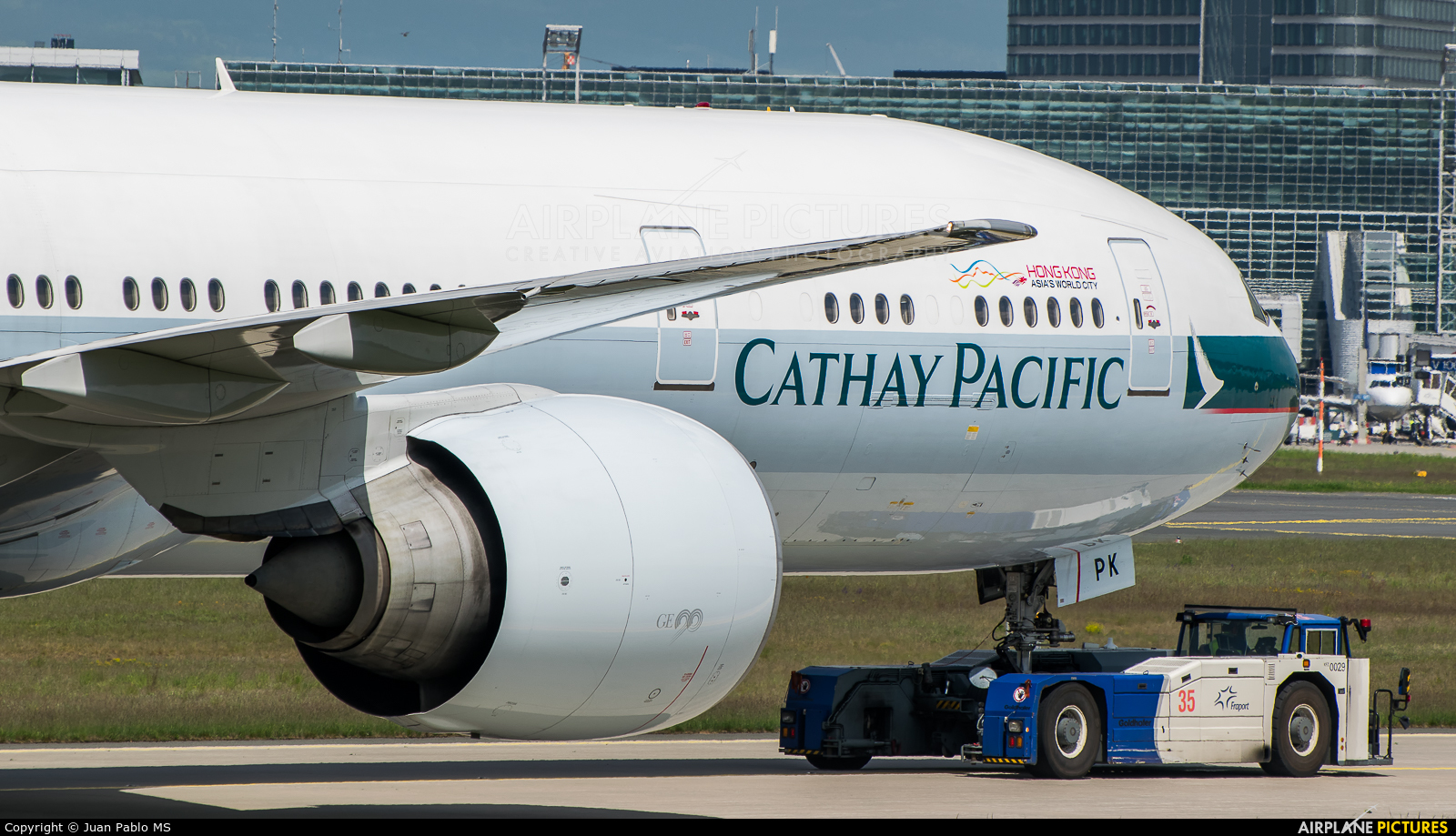 Cathay Pacific B-KPK aircraft at Frankfurt