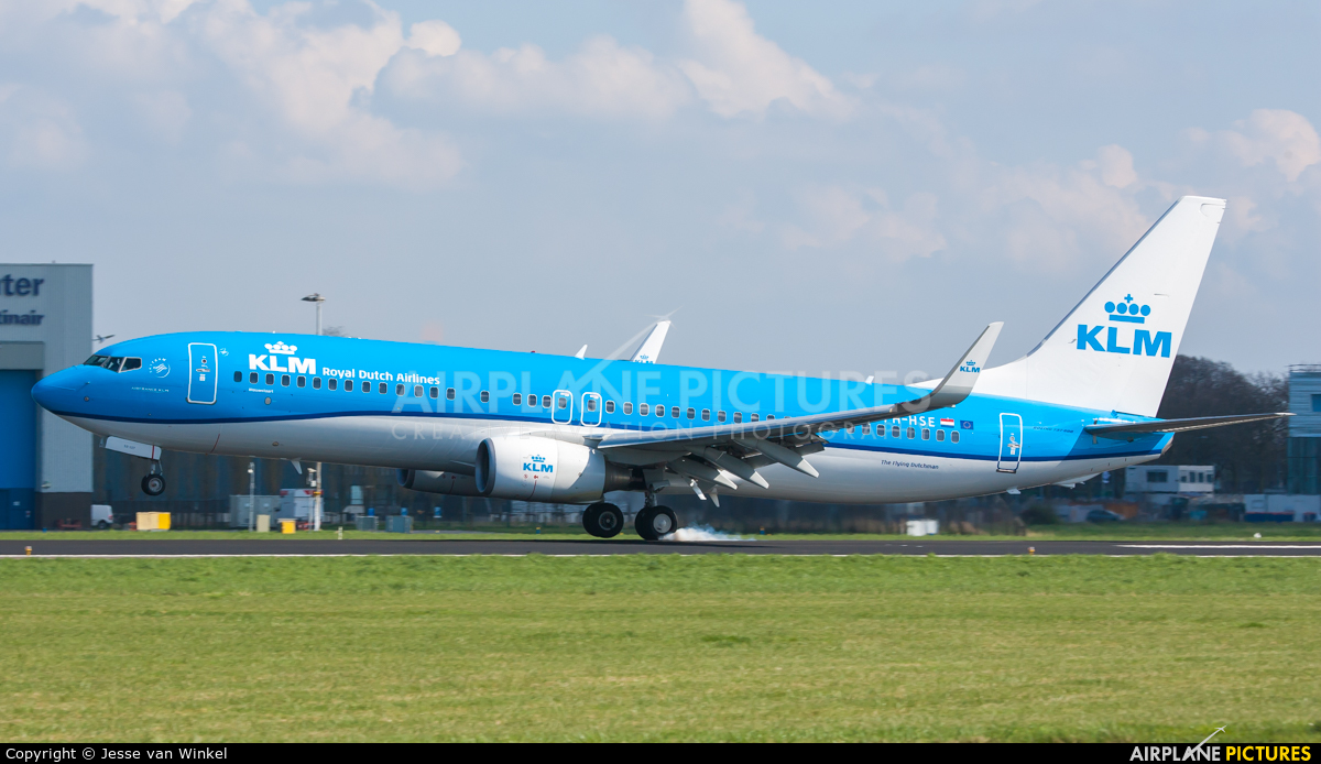 KLM PH-HSE aircraft at Amsterdam - Schiphol