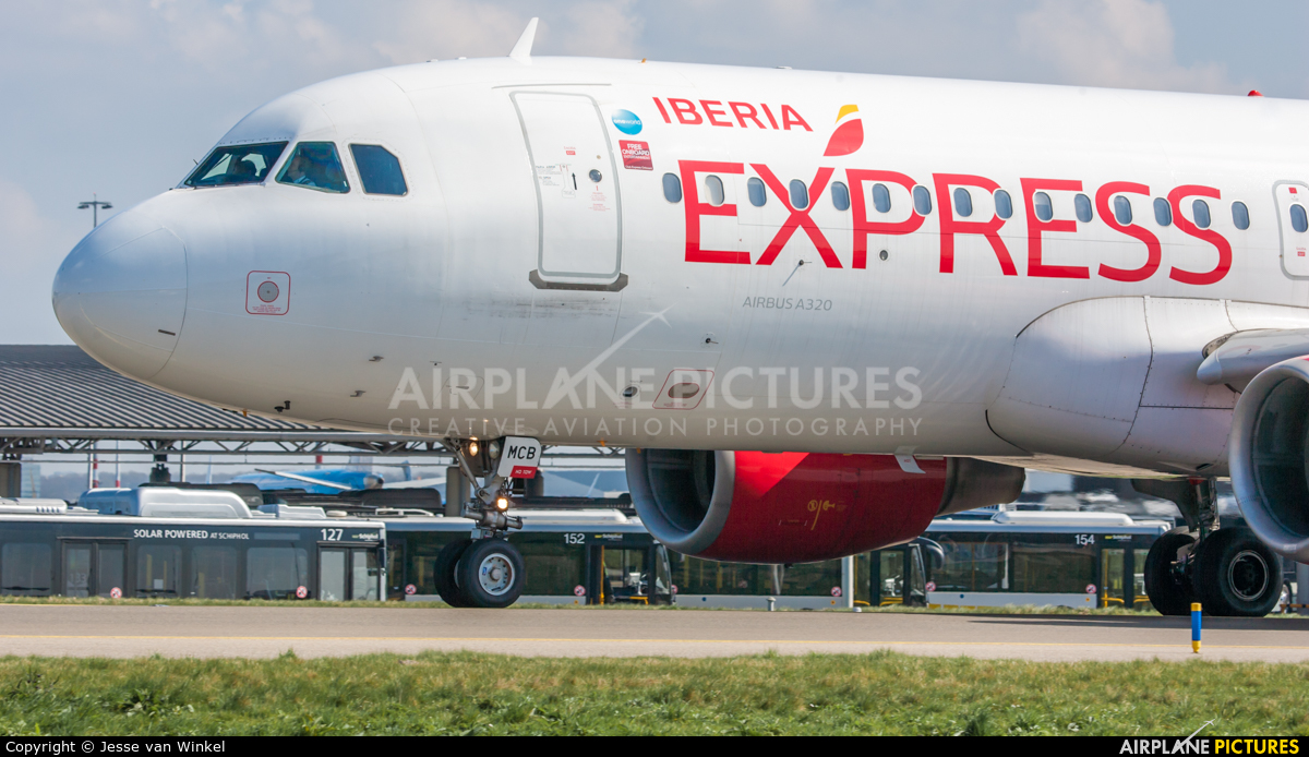 Iberia Express EC-MCB aircraft at Amsterdam - Schiphol