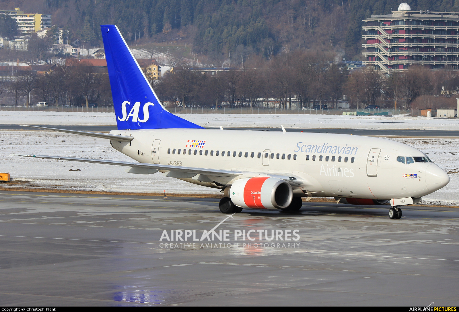 SAS - Scandinavian Airlines LN-RRR aircraft at Innsbruck