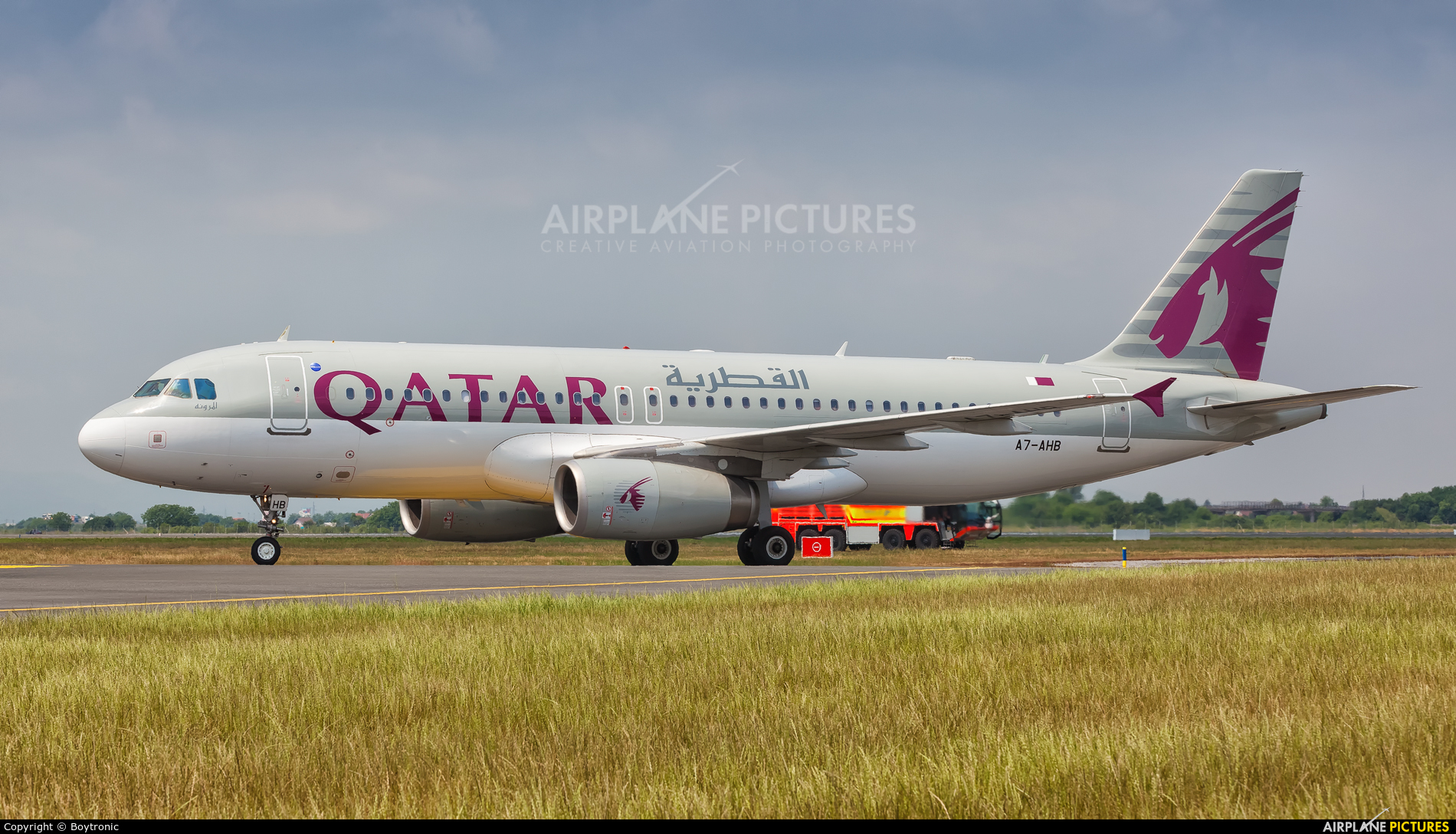 Qatar Airways A7-AHB aircraft at Zagreb
