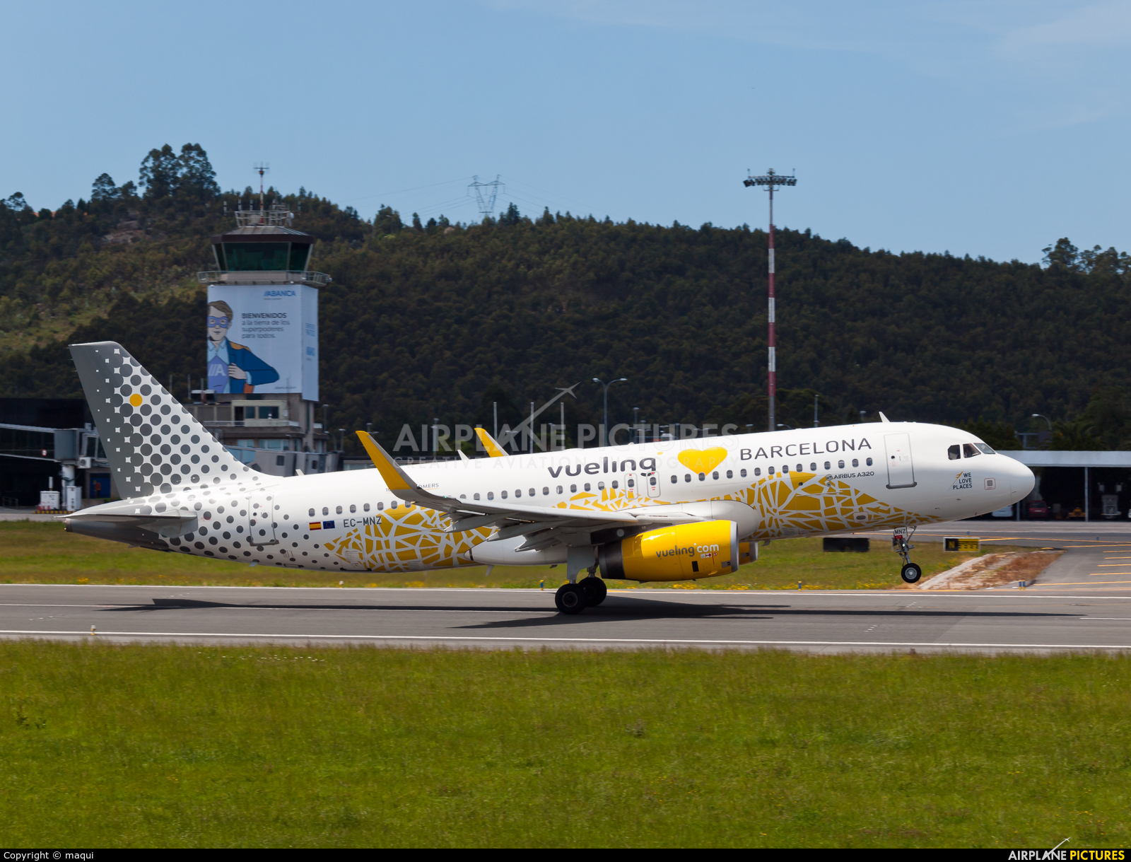 Vueling Airlines EC-MNZ aircraft at La Coruña