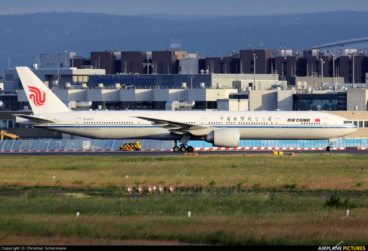 Air China B-2031 aircraft at Frankfurt