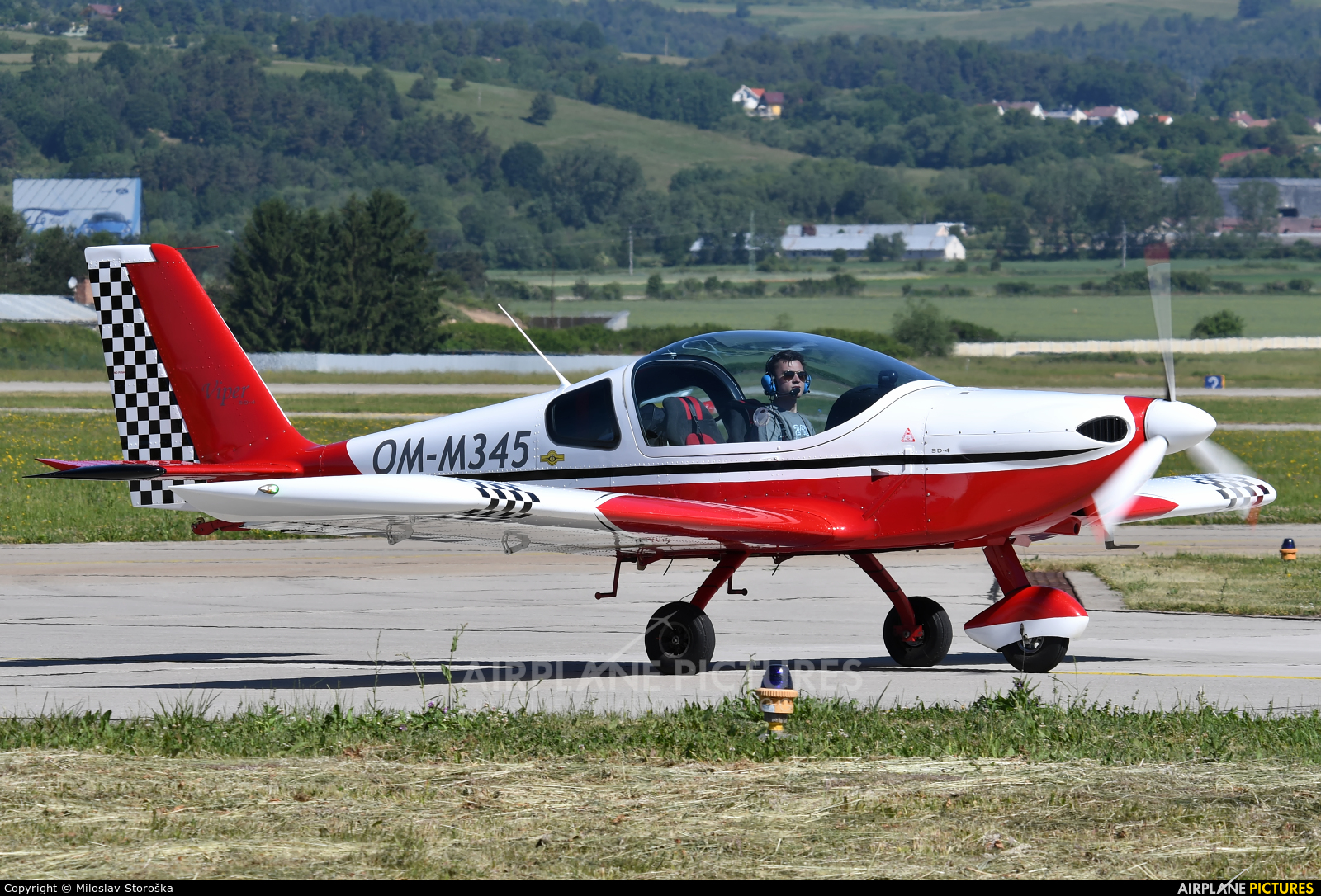 Private OM-M345 aircraft at Sliač