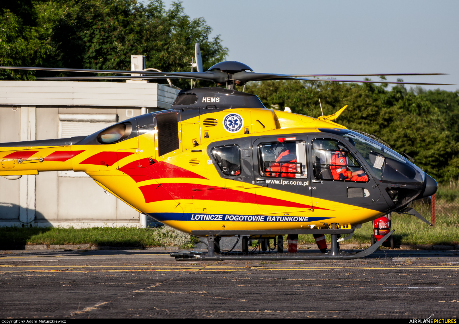 Polish Medical Air Rescue - Lotnicze Pogotowie Ratunkowe SP-HXU aircraft at Gliwice