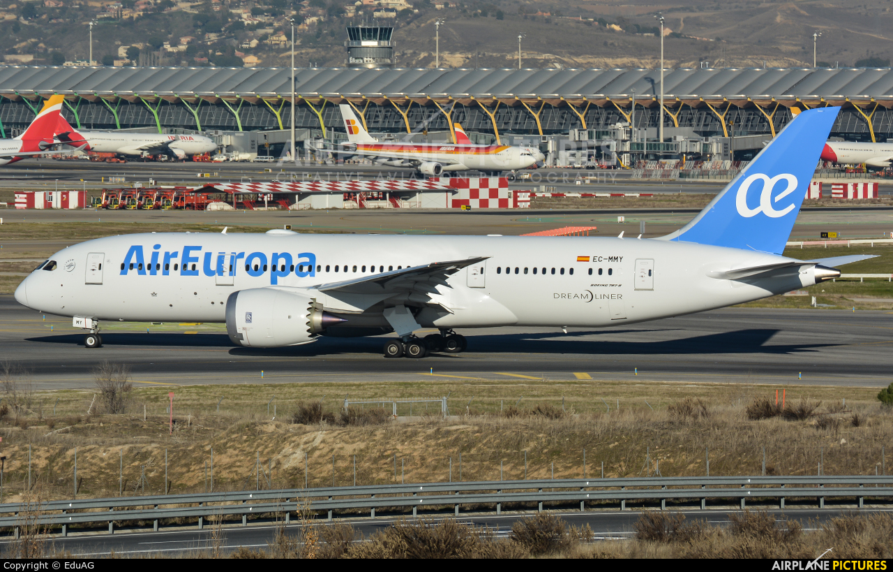 Air Europa EC-MMY aircraft at Madrid - Barajas