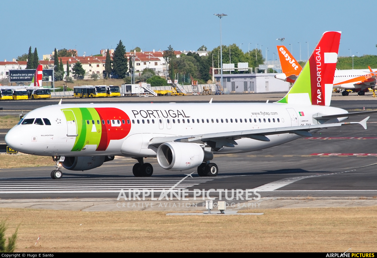 TAP Portugal CS-TNX aircraft at Lisbon