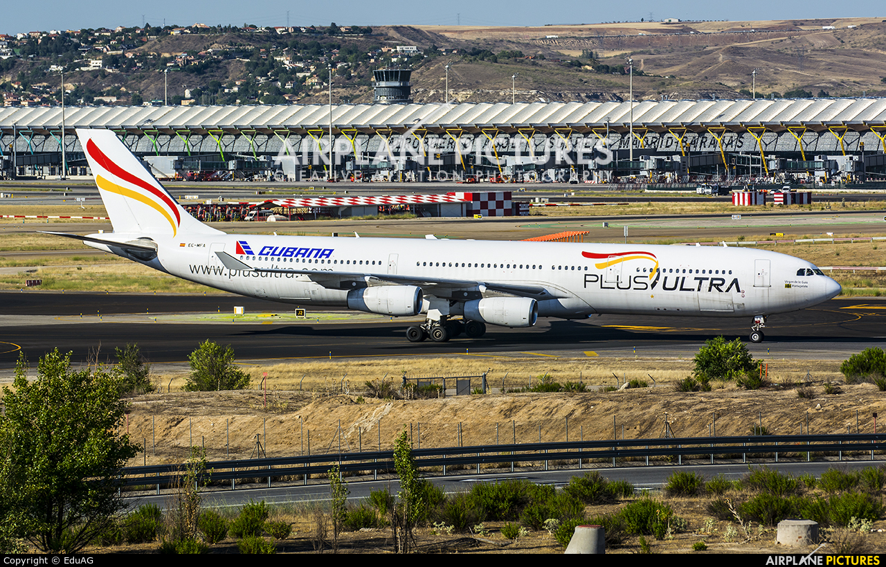 Plus Ultra EC-MFA aircraft at Madrid - Barajas