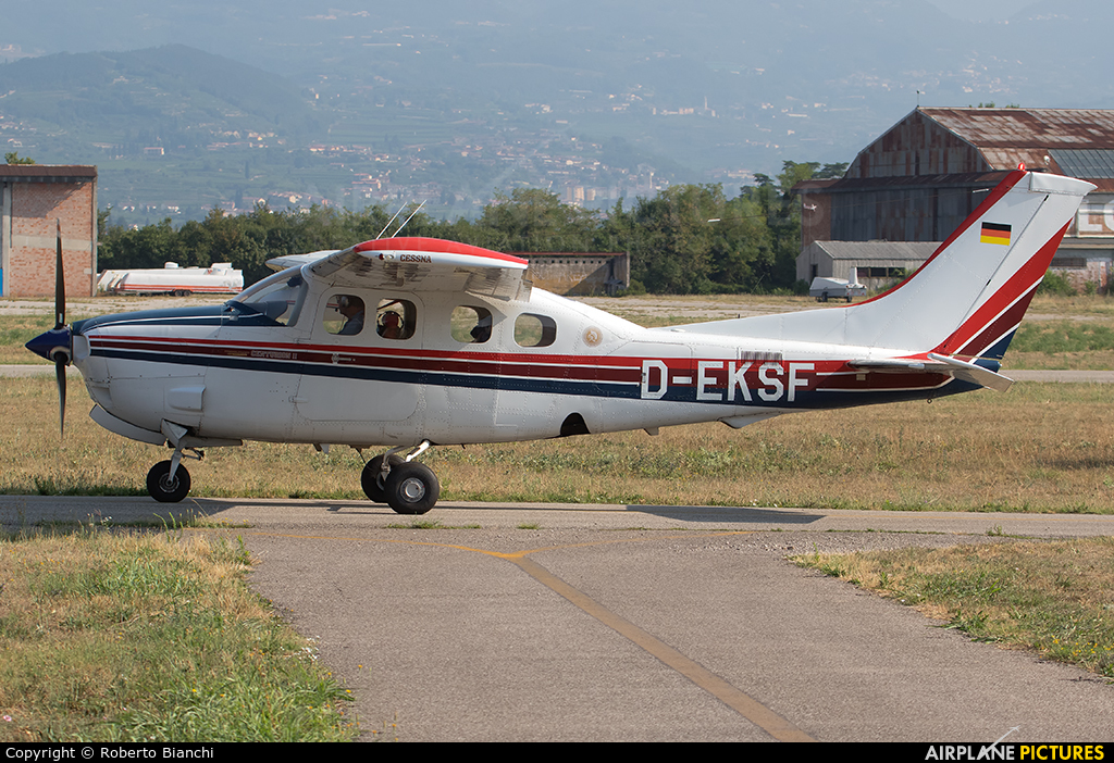 Private D-EKSF aircraft at Verona - Boscomantico