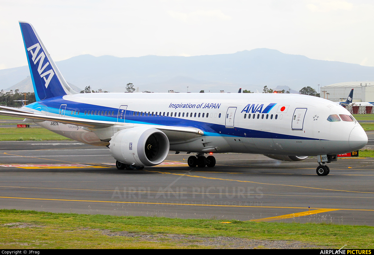 ANA - All Nippon Airways JA827A aircraft at Mexico City - Licenciado Benito Juarez Intl