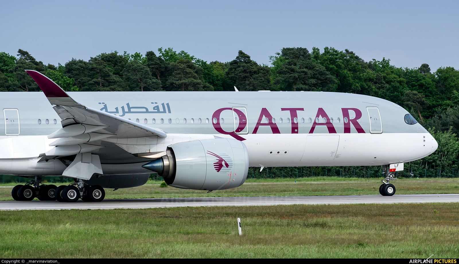 Qatar Airways A7-ALF aircraft at Frankfurt