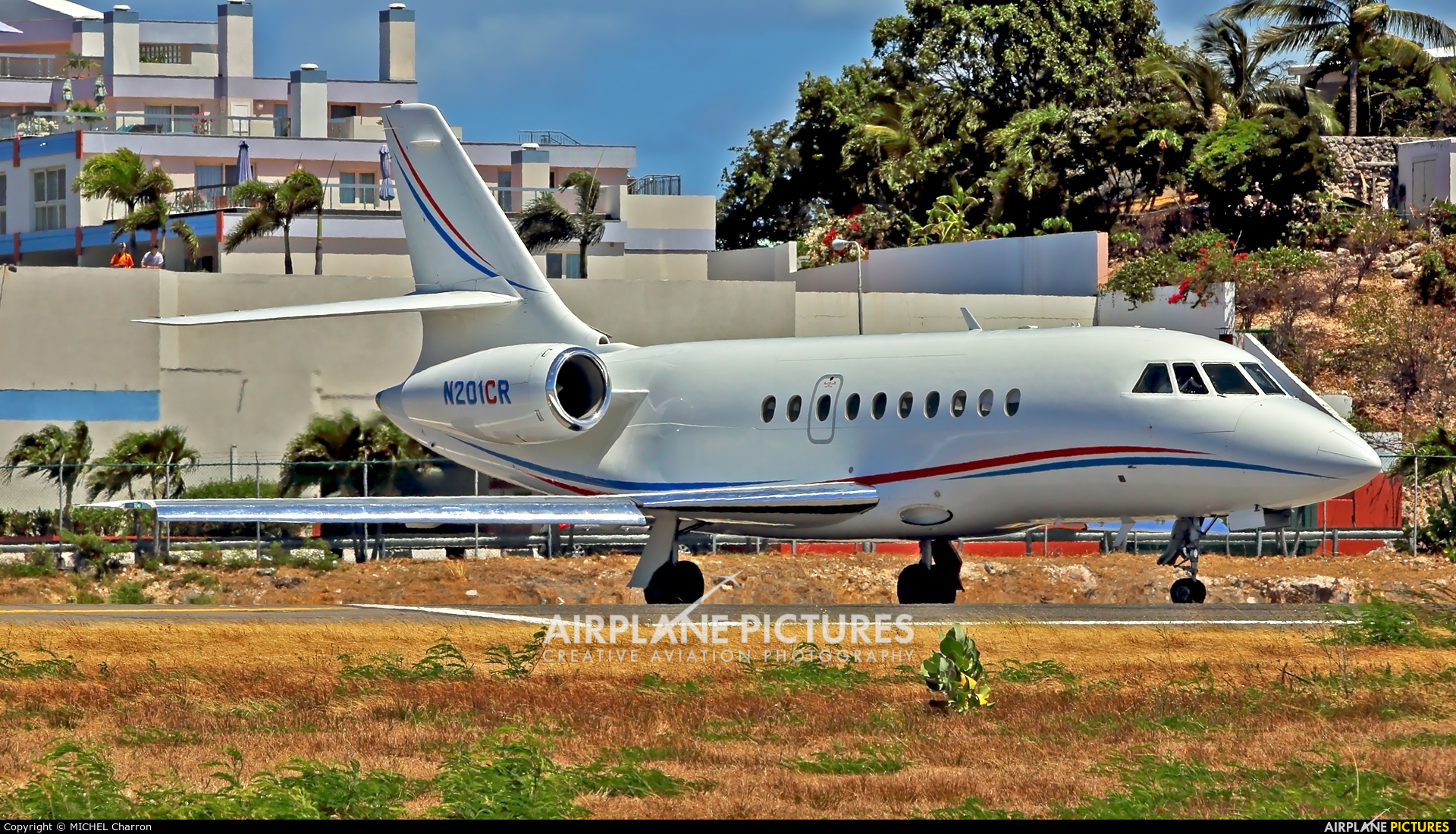 Private N201CR aircraft at Sint Maarten - Princess Juliana Intl