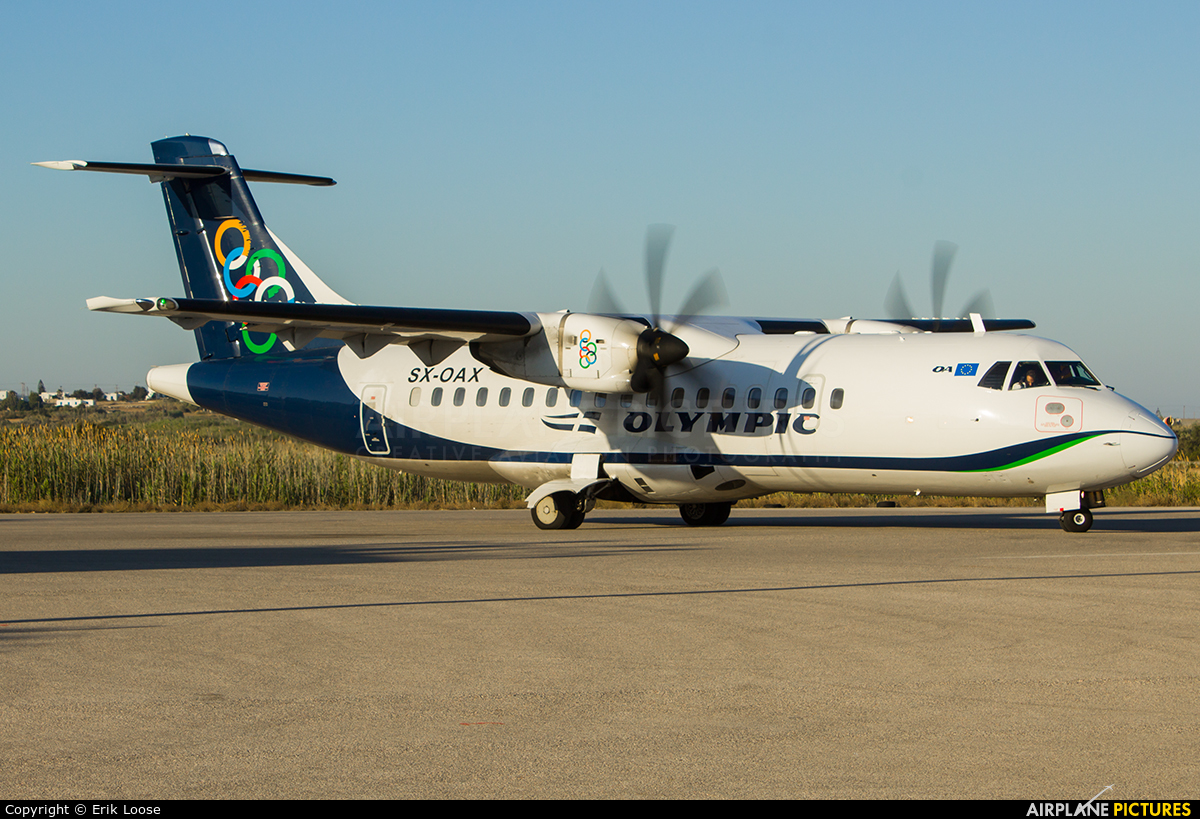 Olympic Airlines SX-OAX aircraft at Naxos