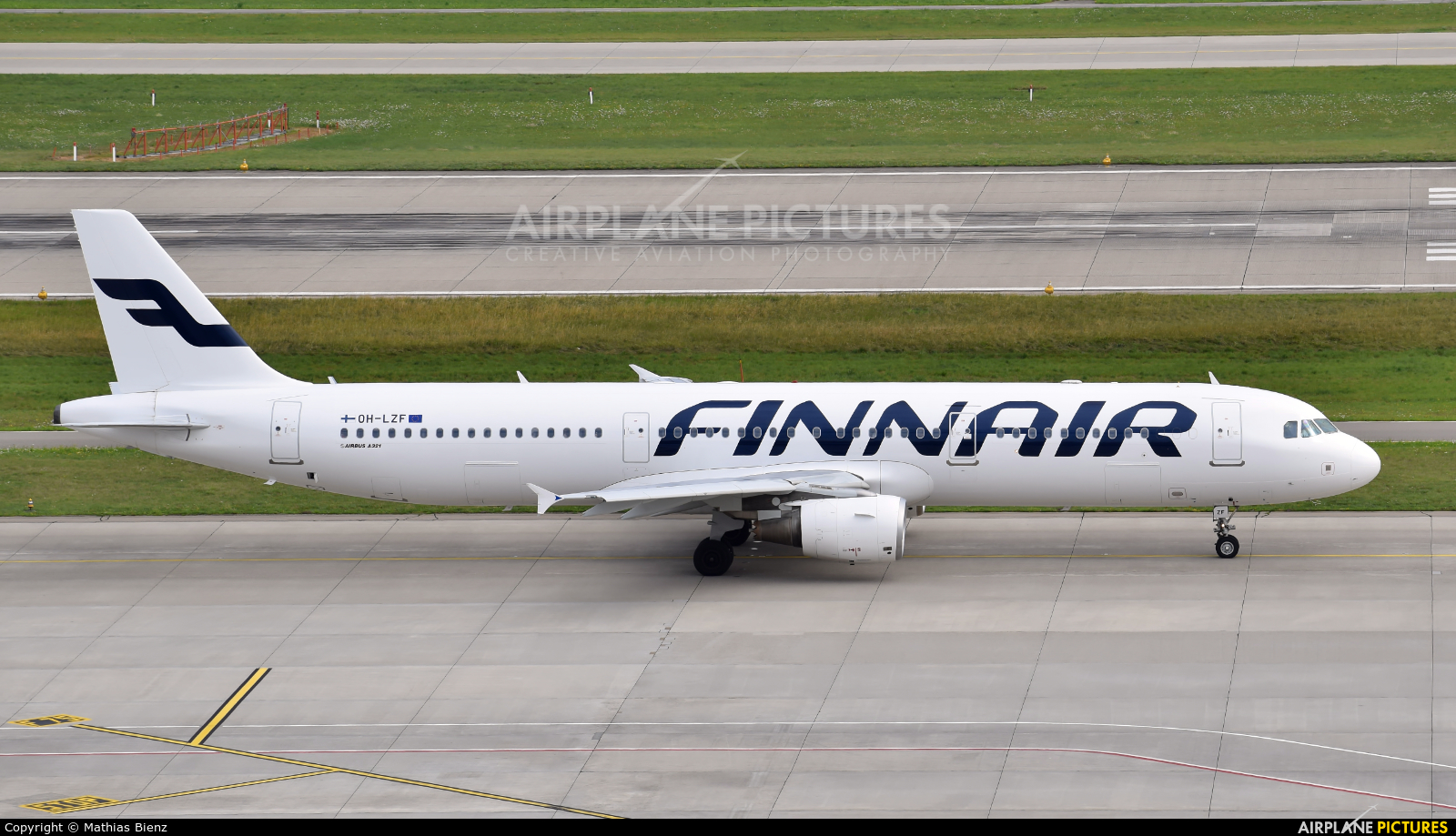 Finnair OH-LZF aircraft at Zurich