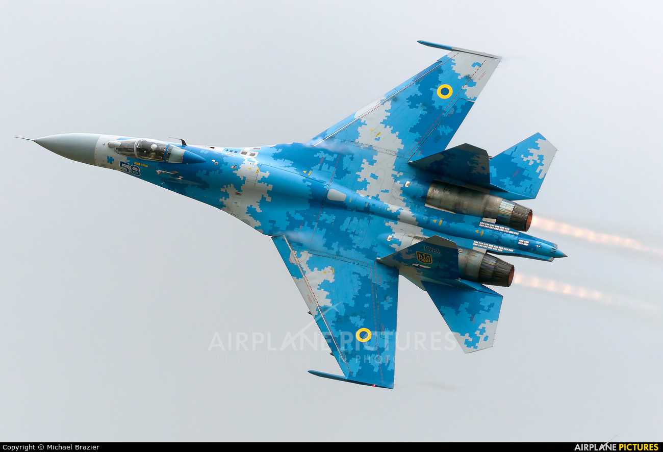 Ukraine - Air Force 58 BLUE aircraft at Fairford
