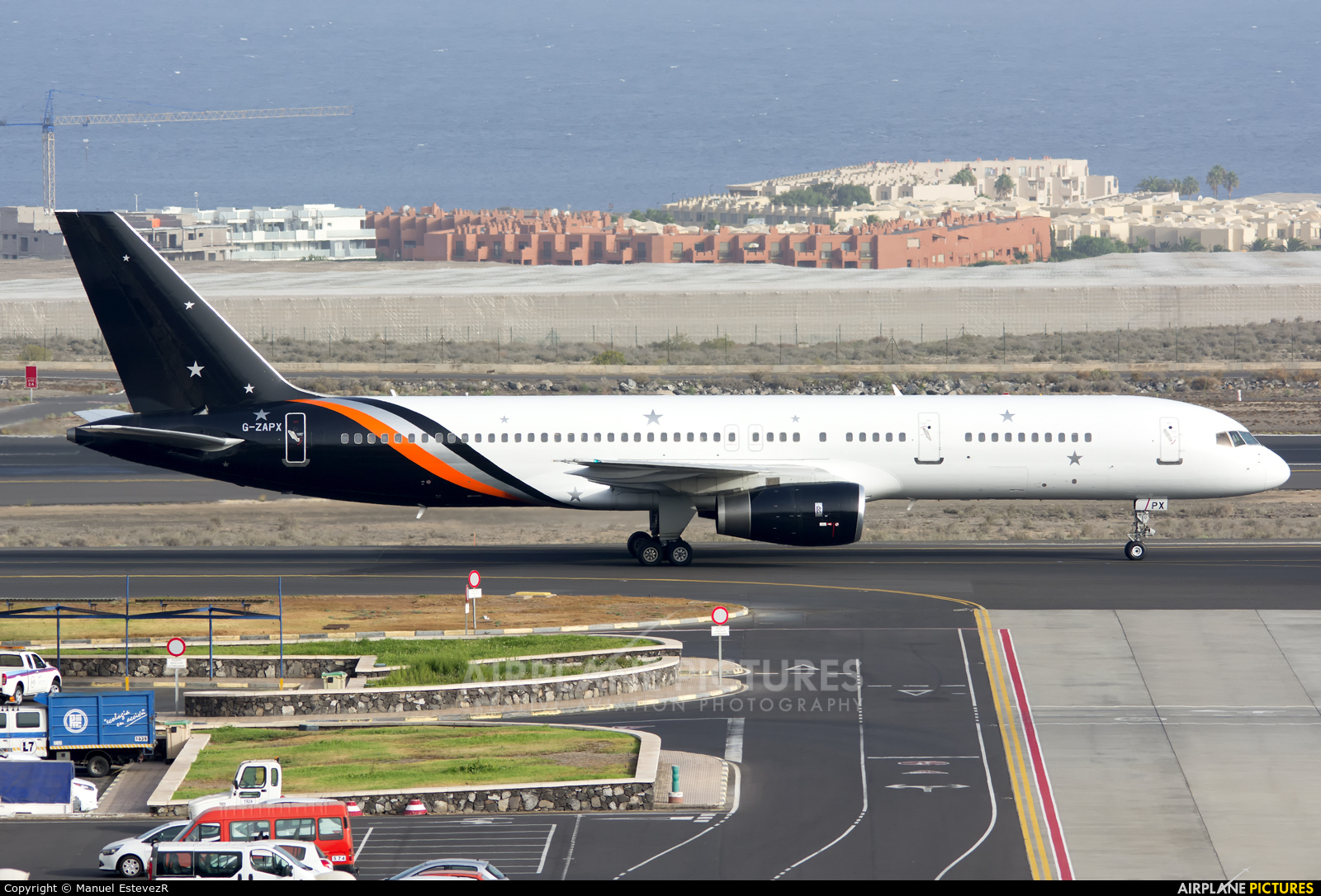 Titan Airways G-ZAPX aircraft at Tenerife Sur - Reina Sofia