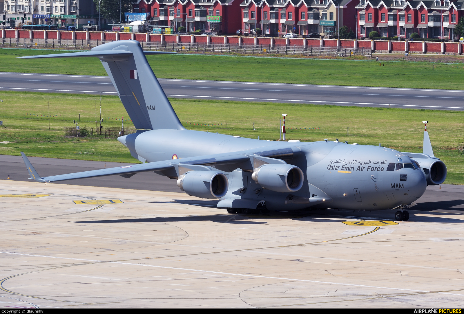 Qatar Amiri - Air Force MAM aircraft at Dalian Zhoushuizi Int'l