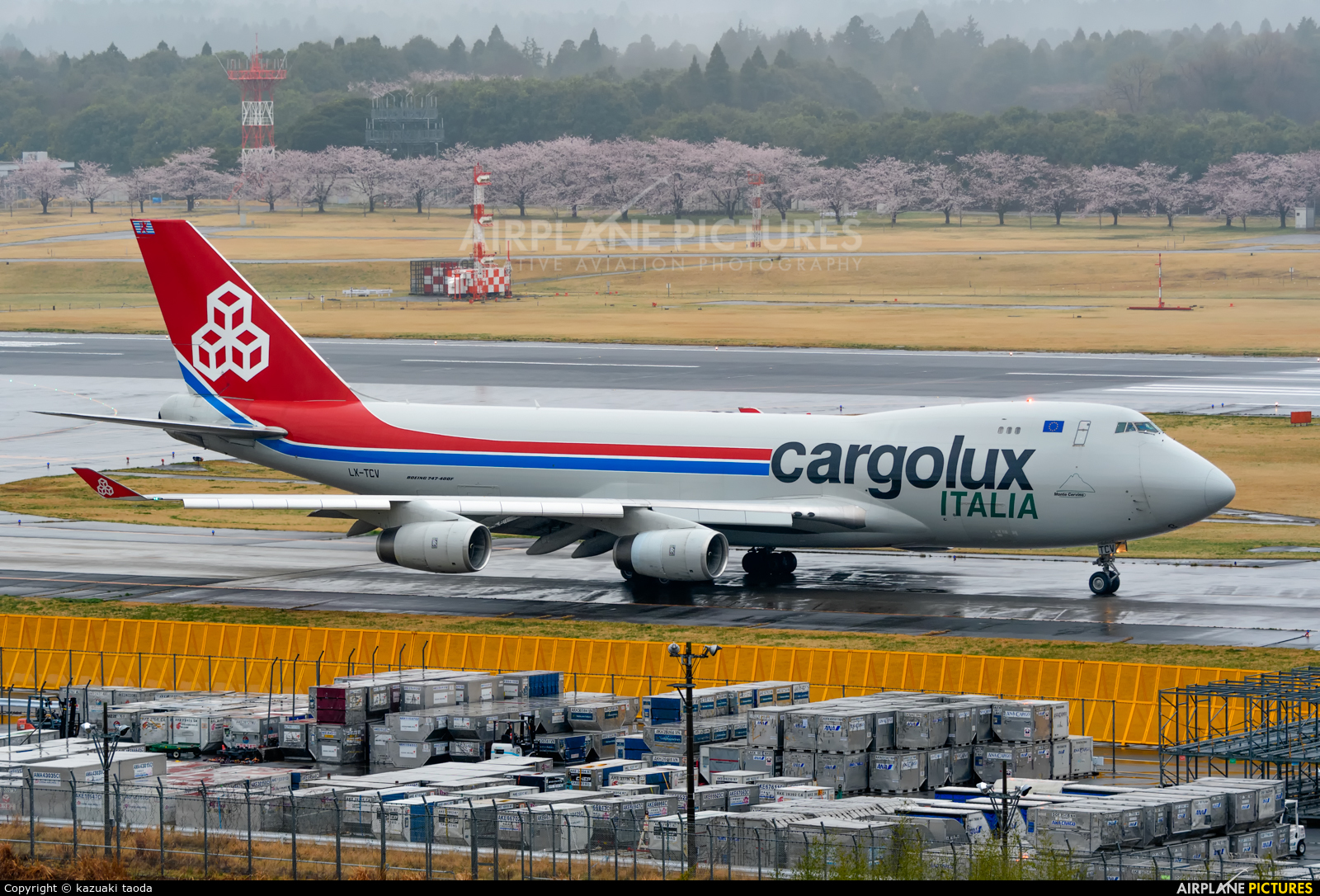 Cargolux Italia LX-TCV aircraft at Tokyo - Narita Intl