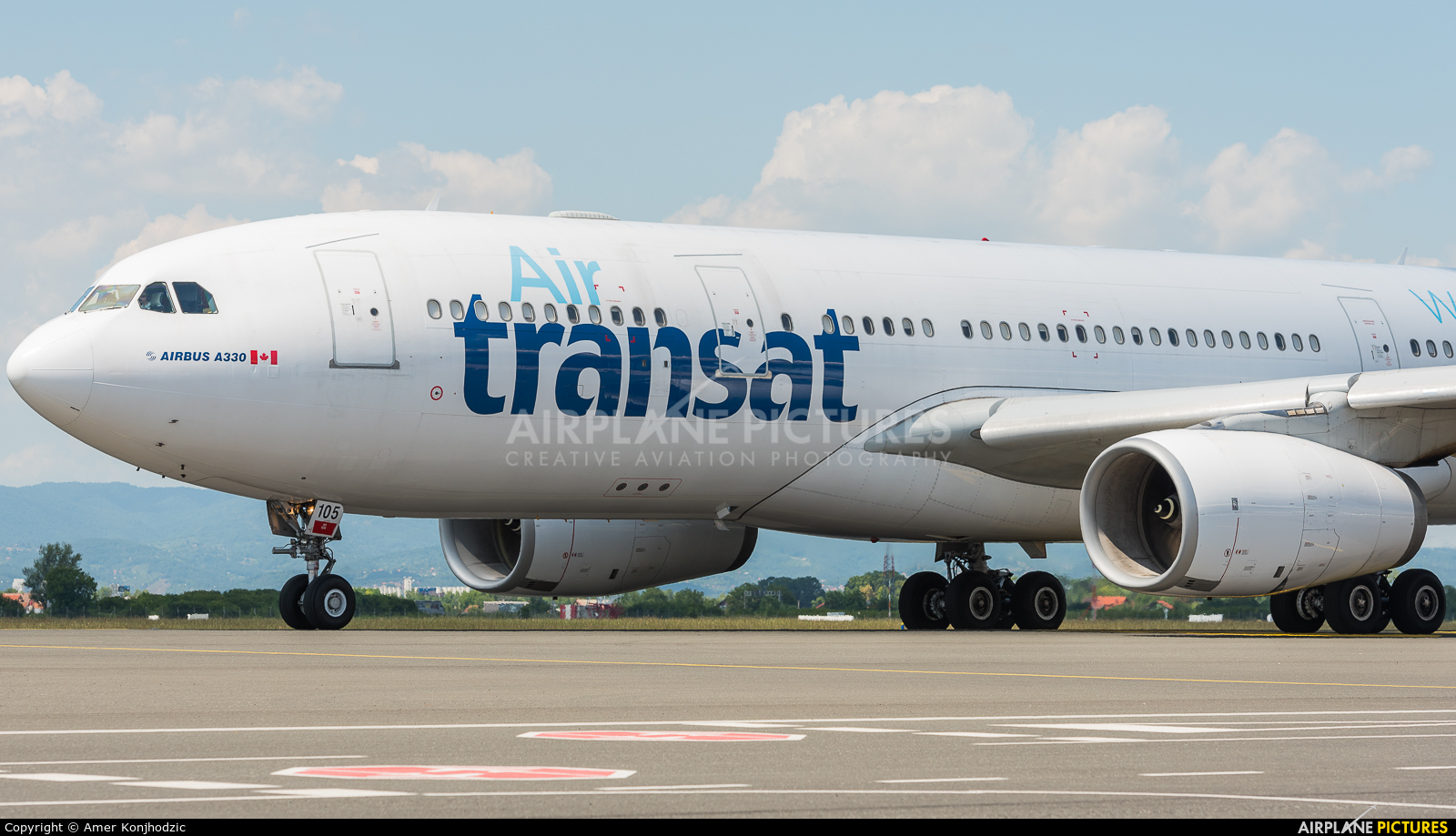 Air Transat C-GTSI aircraft at Zagreb
