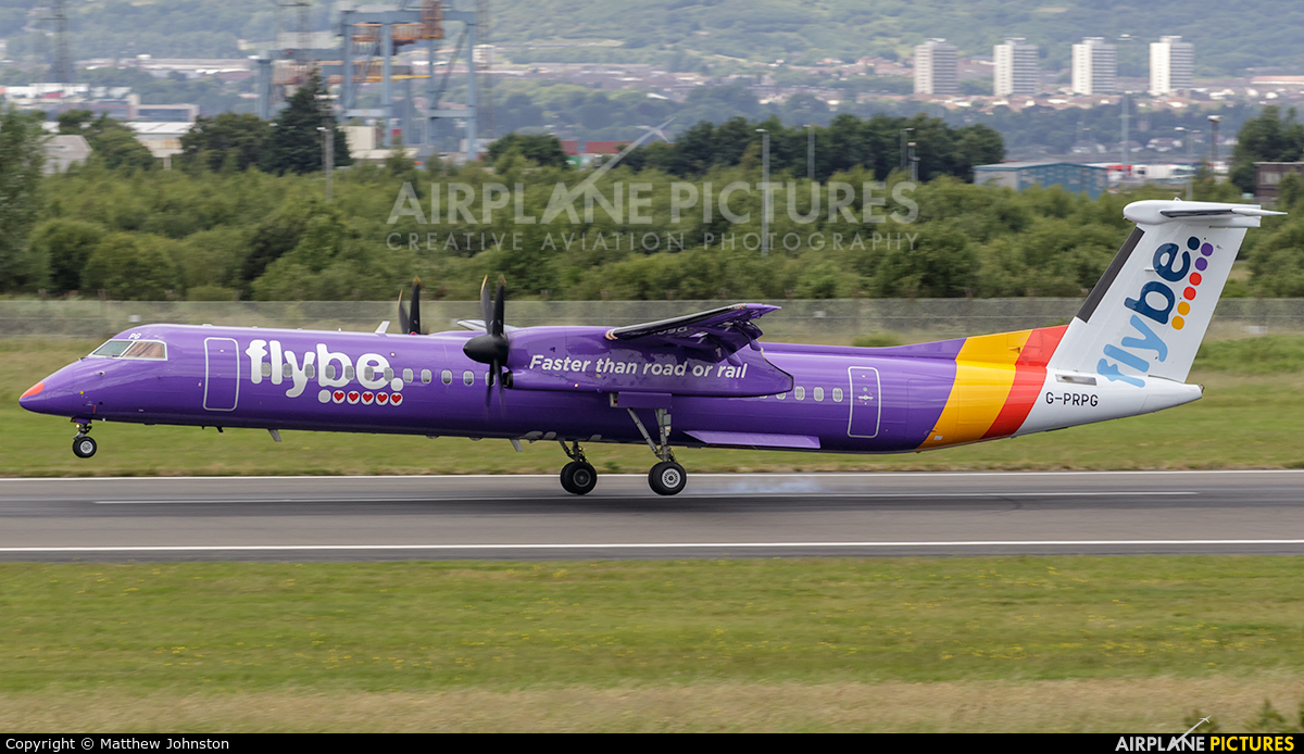 Flybe G-PRPG aircraft at Belfast City - George Best