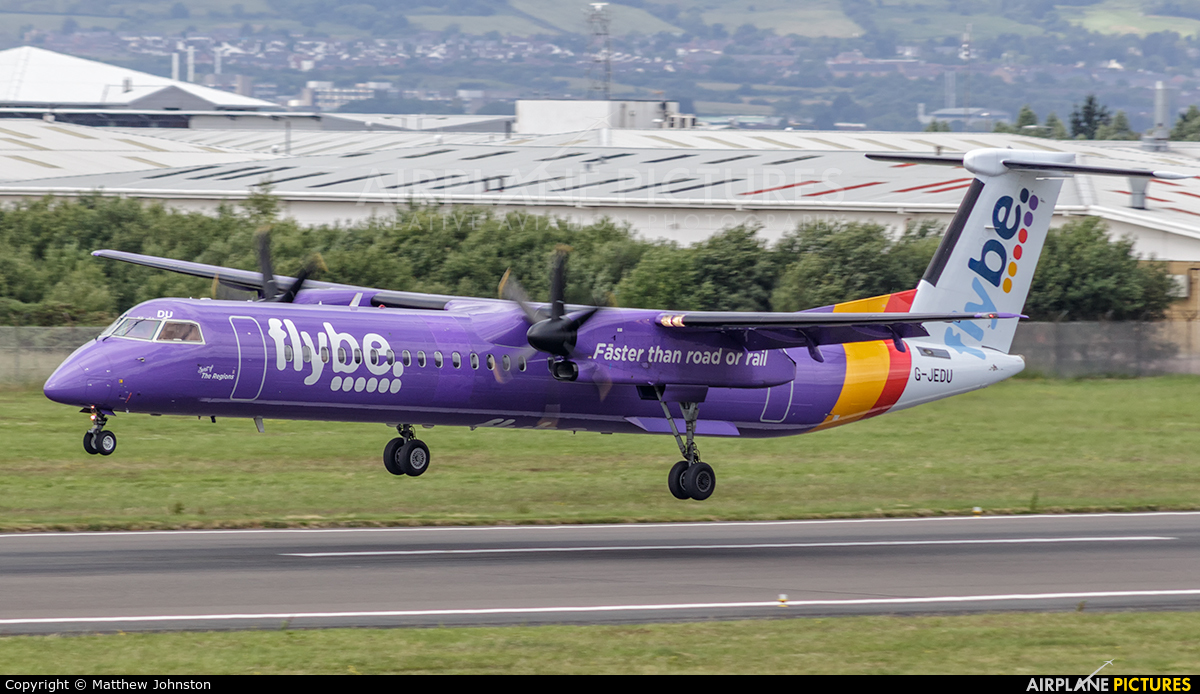 Flybe G-JEDU aircraft at Belfast City - George Best