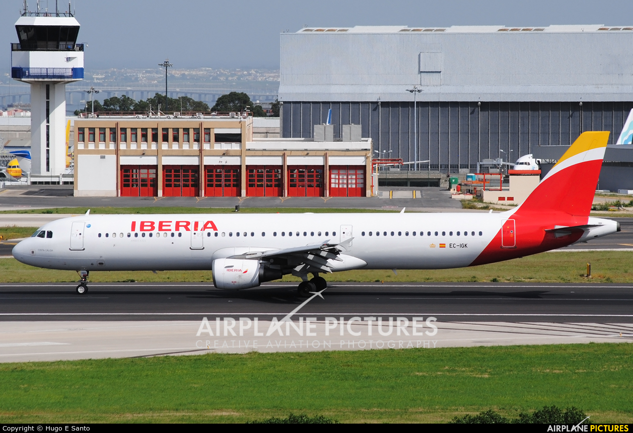 Iberia EC-IGK aircraft at Lisbon