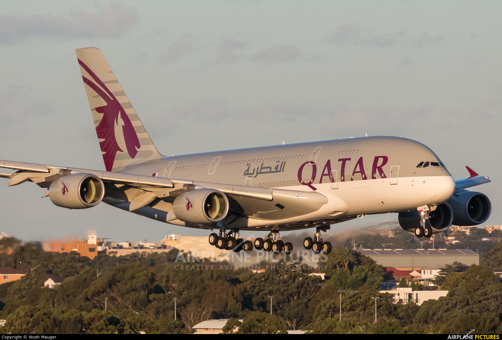 Qatar Airways A7-APE aircraft at Sydney - Kingsford Smith Intl, NSW