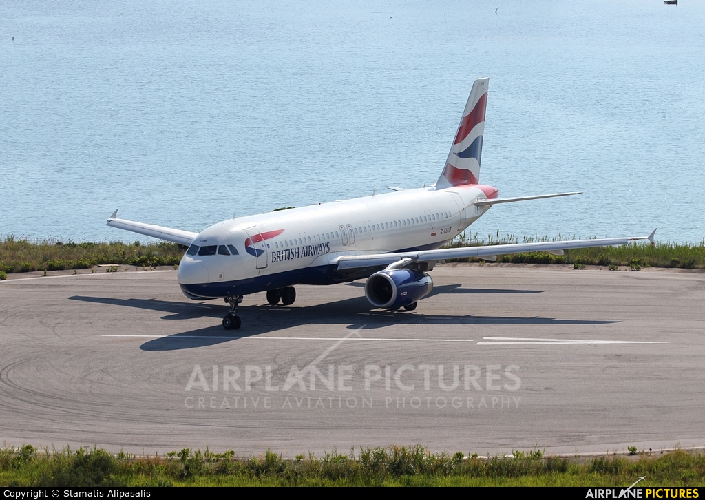 British Airways G-EUUB aircraft at Corfu - Ioannis Kapodistrias