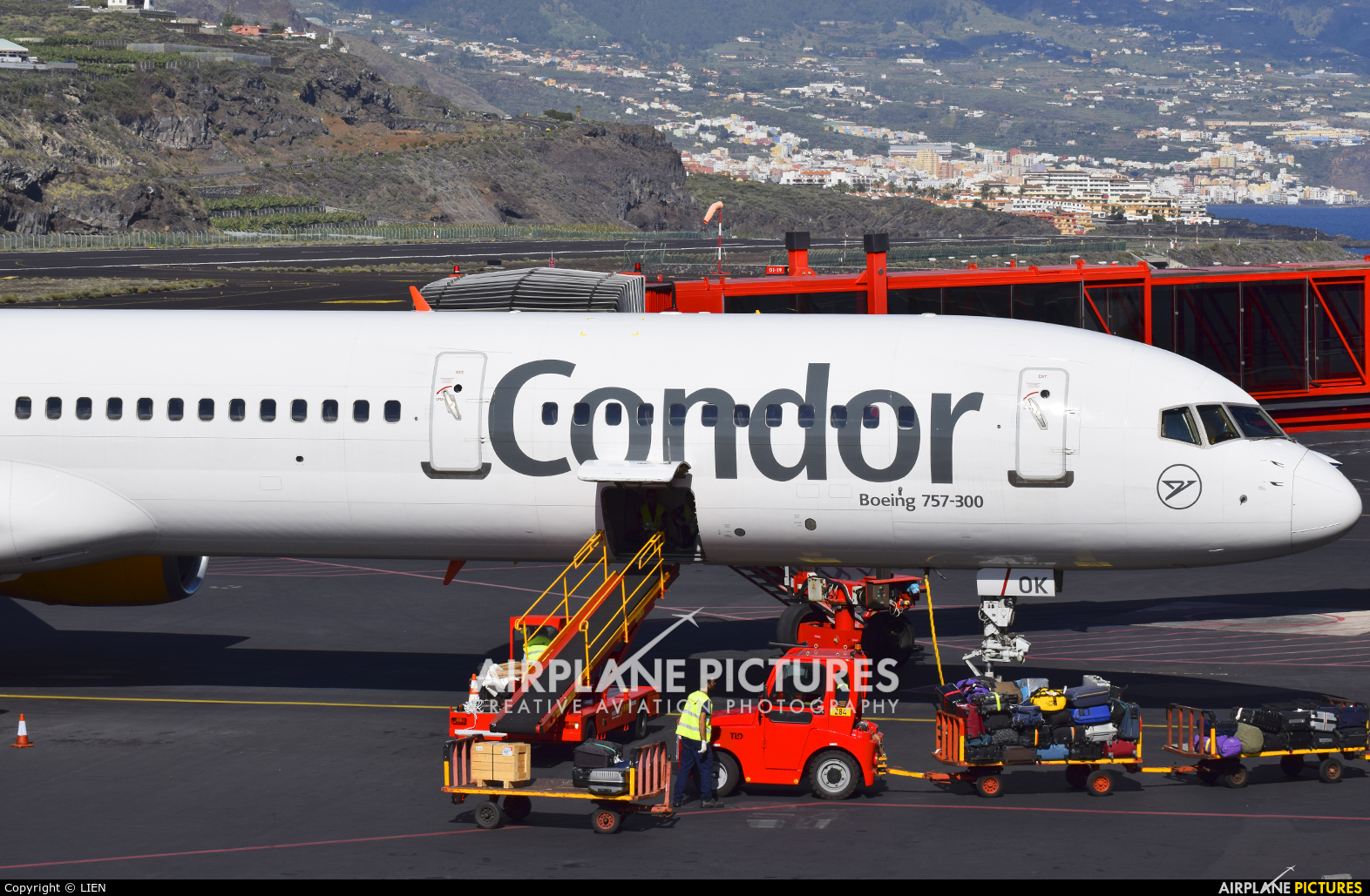 Condor D-ABOK aircraft at Santa Cruz de La Palma