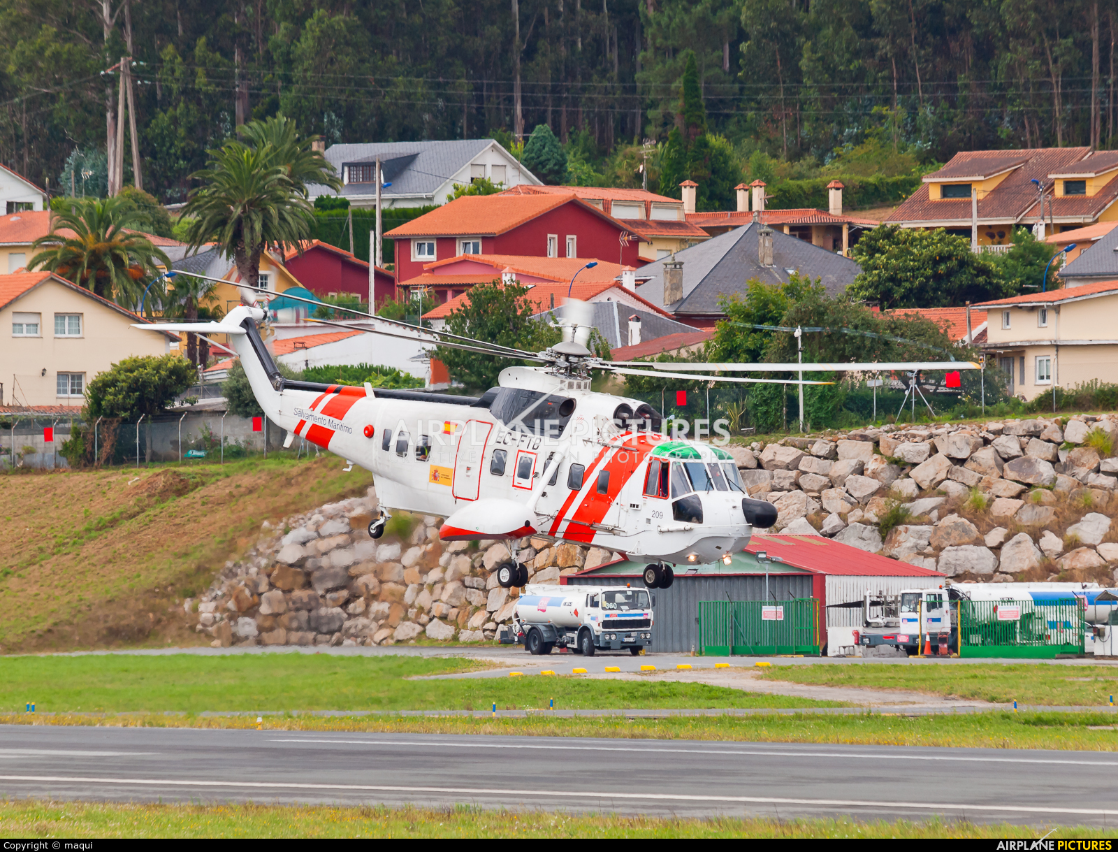 Spain - Coast Guard EC-FTB aircraft at La Coruña