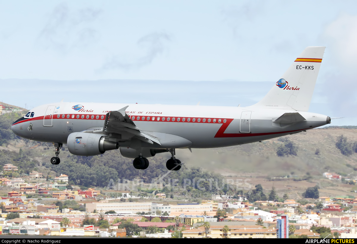Iberia EC-KKS aircraft at Tenerife Norte - Los Rodeos