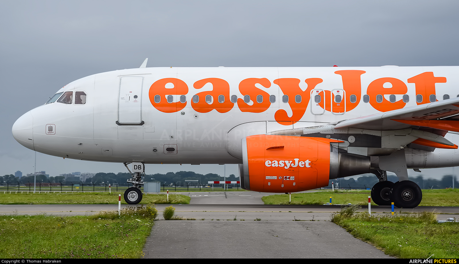 easyJet G-EZDB aircraft at Amsterdam - Schiphol