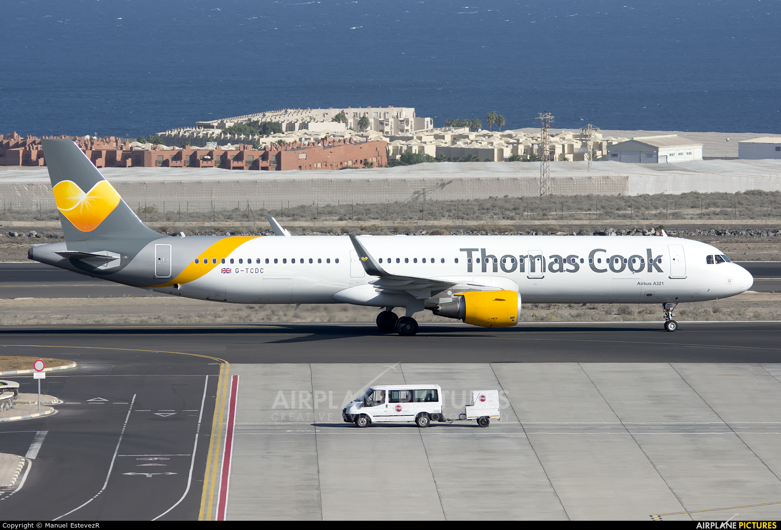 Thomas Cook G-TCDC aircraft at Tenerife Sur - Reina Sofia