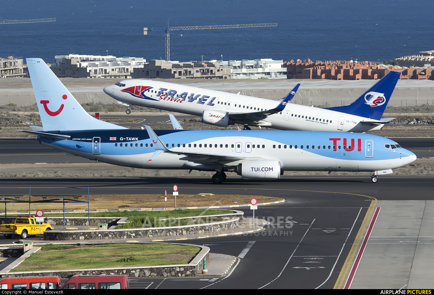 TUI Airways G-TAWK aircraft at Tenerife Sur - Reina Sofia